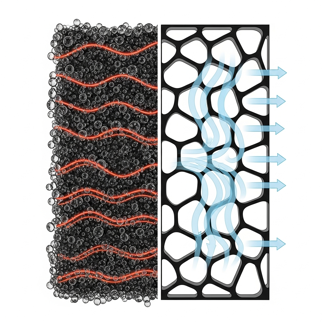 Lattice vs foam comparison