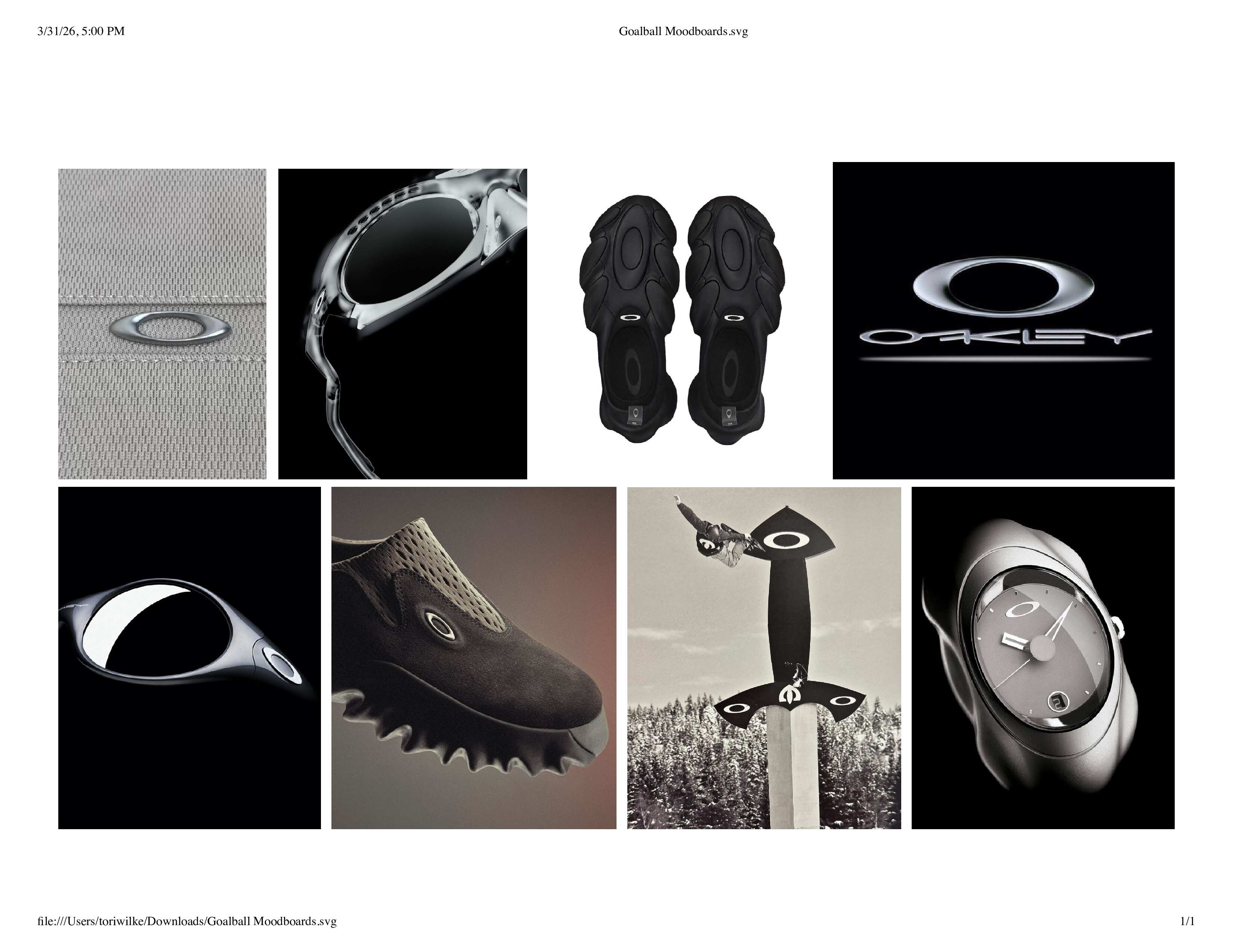 Brand identity moodboard